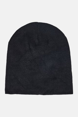 Women Knitted Beanie Hat, Black